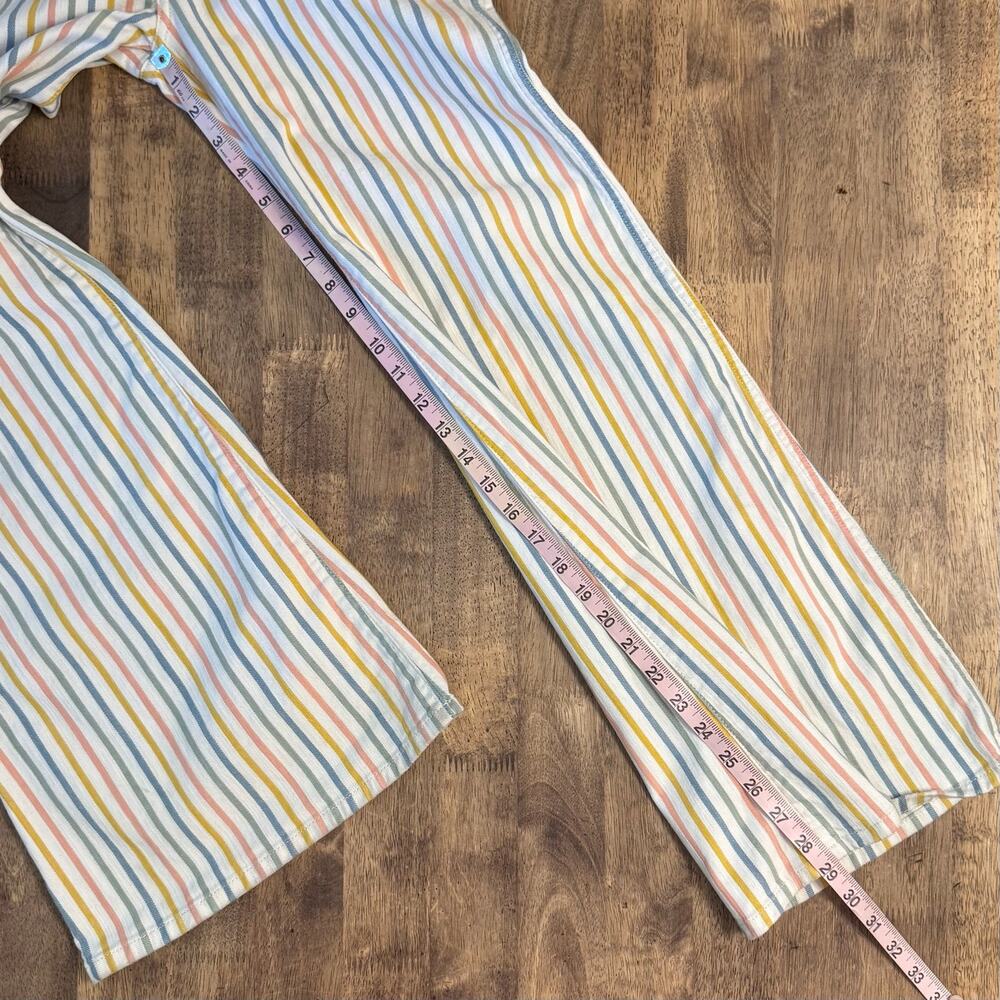 Wrangler Wanderer High Rise Flare Jean 622 Denim Vertical Stripes Women 28 x 30 - Picture 7 of 12